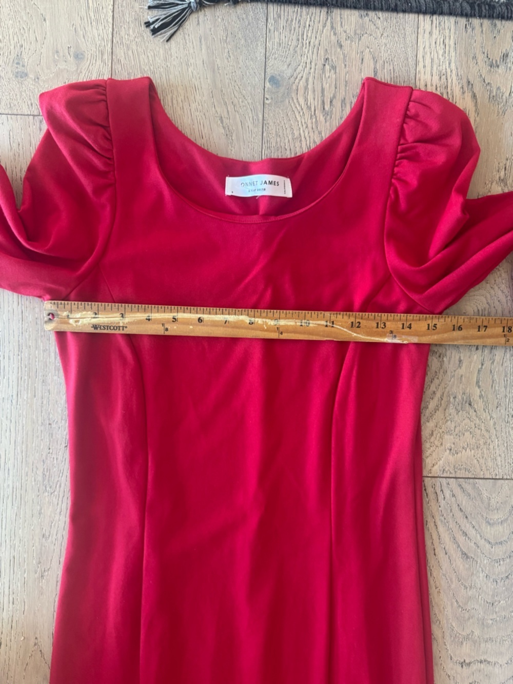 Sonnet James A Play Dress Long Sleeve Red Small - Picture 4 of 5